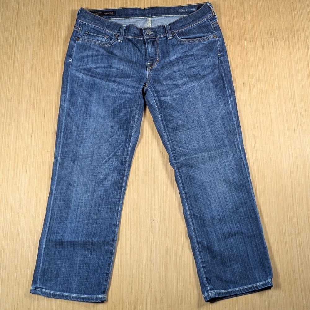 Citizens of Humanity Sunset #227 Cropped Kelly Stretch Blue Denim Jeans Women 29